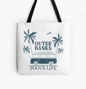 Pogue life, Outer banks north carolina All Over Print Tote Bag RB1809 product Offical Outers Bank Merch