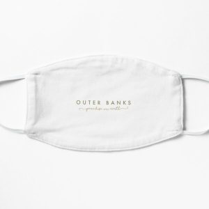 OUTER BANKS - TIPOGRAPHY - STICKER  Flat Mask RB1809 product Offical Outers Bank Merch
