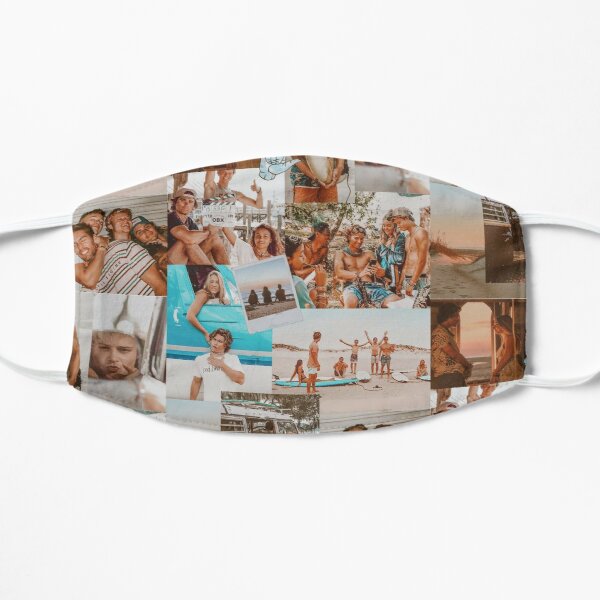 Summer Outer Banks  Aesthetic Collage Flat Mask RB1809 product Offical Outers Bank Merch