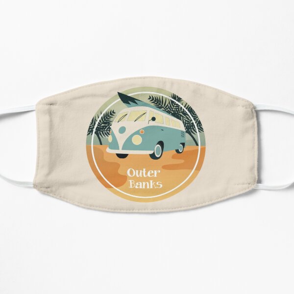 The Outer Banks North Carolina islands Flat Mask RB1809 product Offical Outers Bank Merch